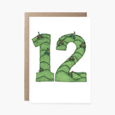 Number Twelve - 12th Birthday Card