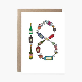 Eighteenth Drinks - 18th Birthday Card