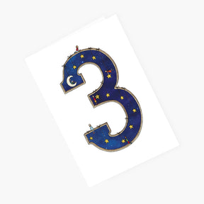Number Three - 3rd Birthday Card