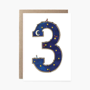Number Three - 3rd Birthday Card