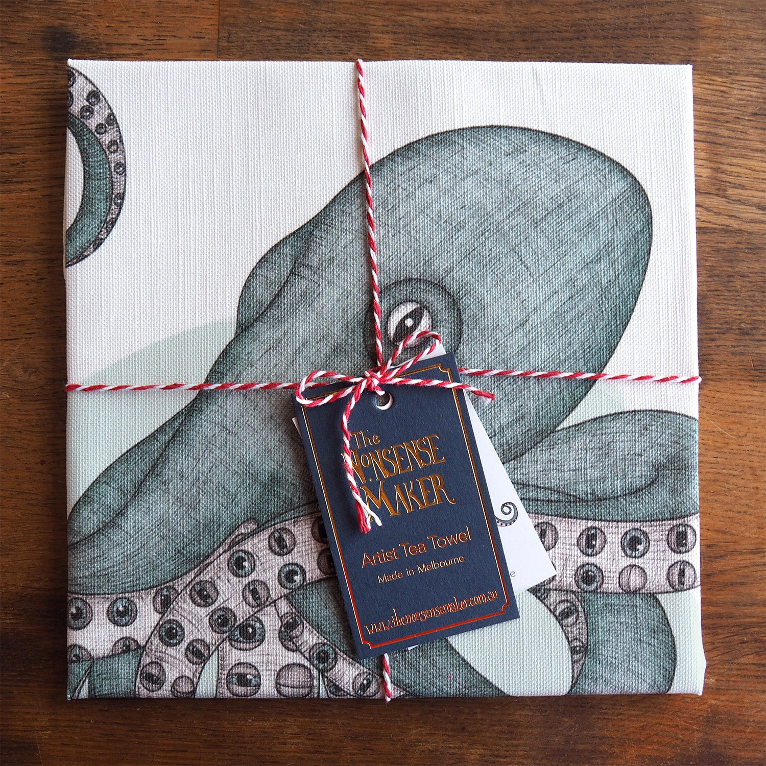 Octopus - Art Tea Towel