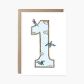 Number One - 1st Birthday Card