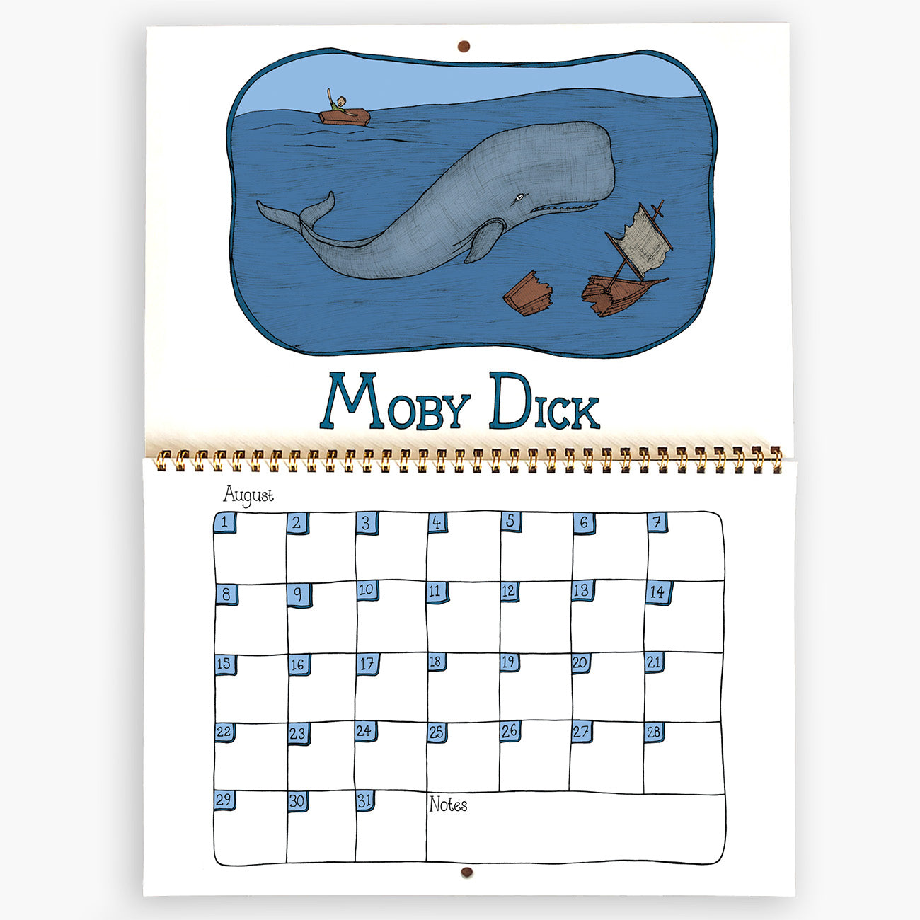 Book Themed Perpetual Calendar (Birthday Calendar)