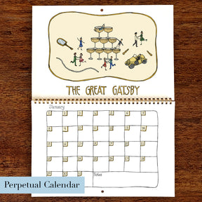 Book Themed Perpetual Calendar (Birthday Calendar)