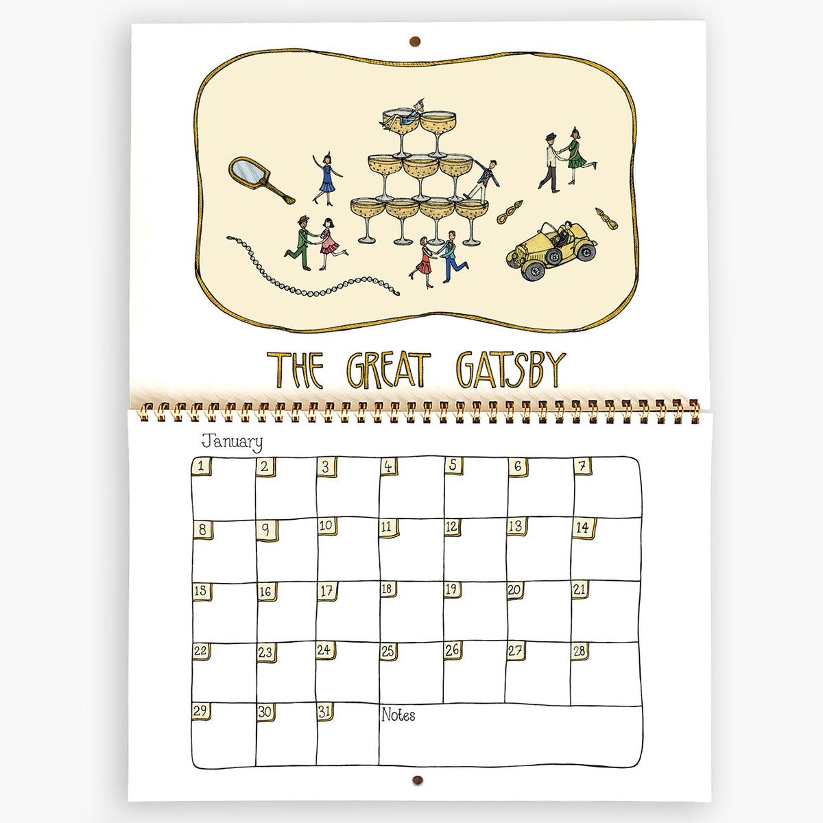 Book Themed Perpetual Calendar (Birthday Calendar)