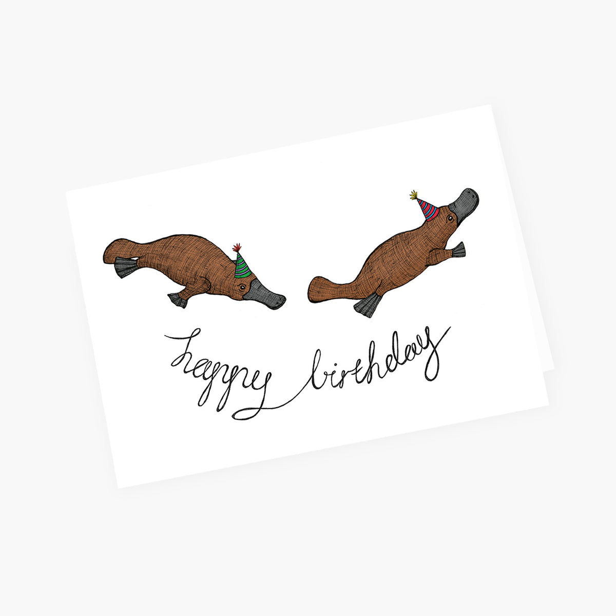 Platypus Birthday - Australian Birthday Card