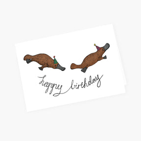Platypus Birthday - Australian Birthday Card