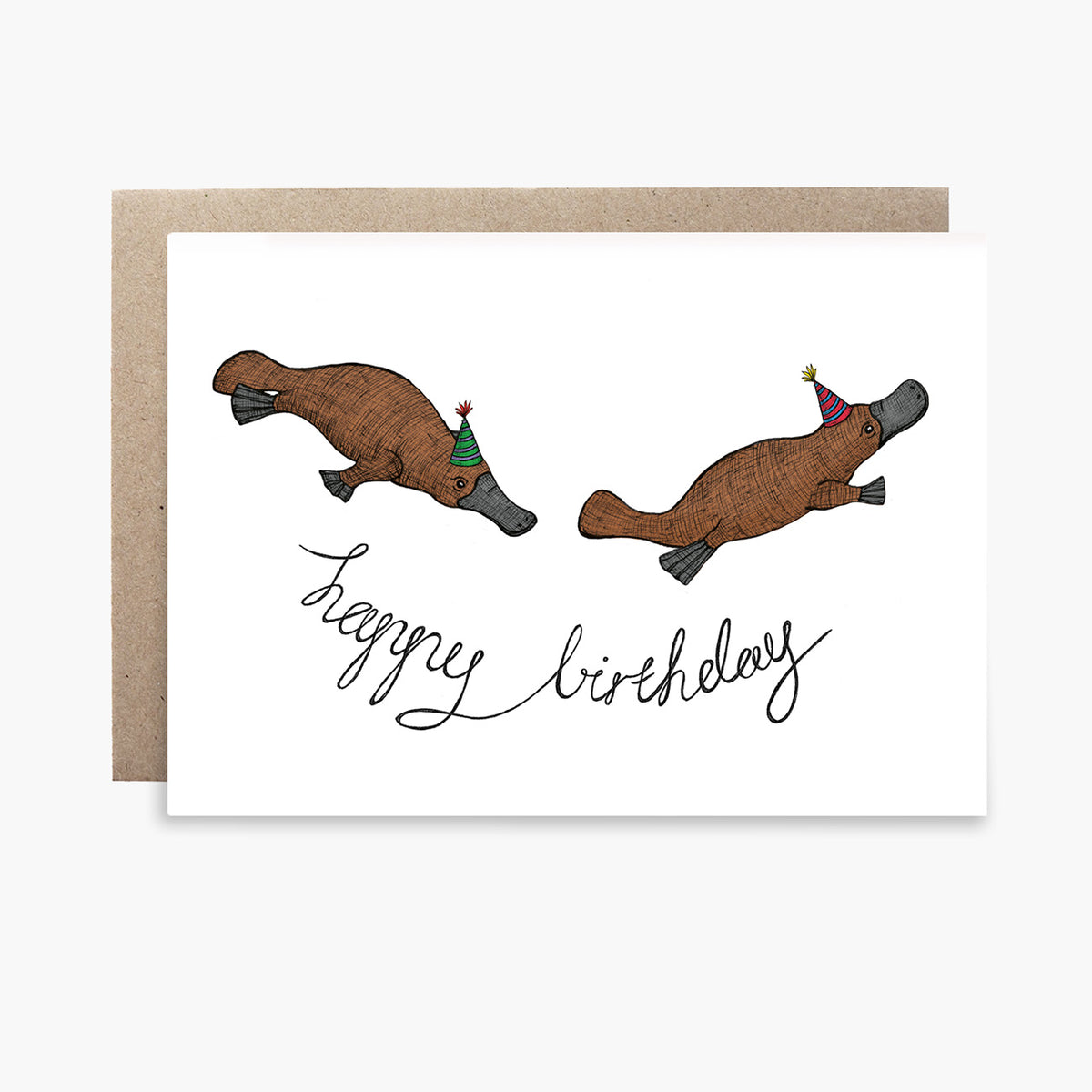 Platypus Birthday - Australian Birthday Card