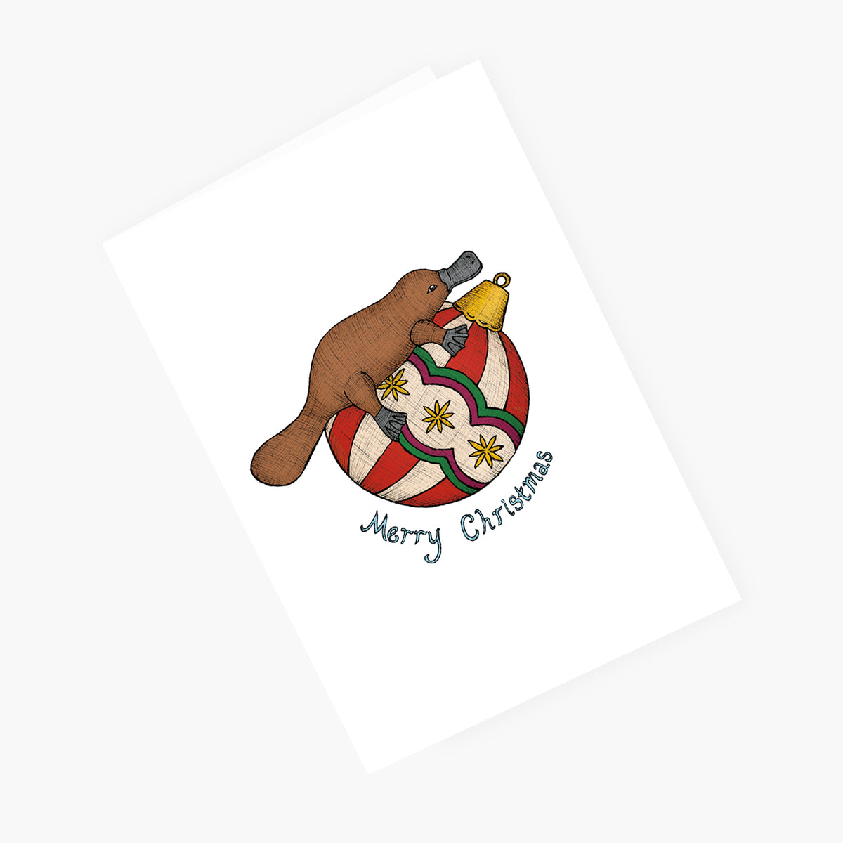 Platypus Christmas - Christmas Card