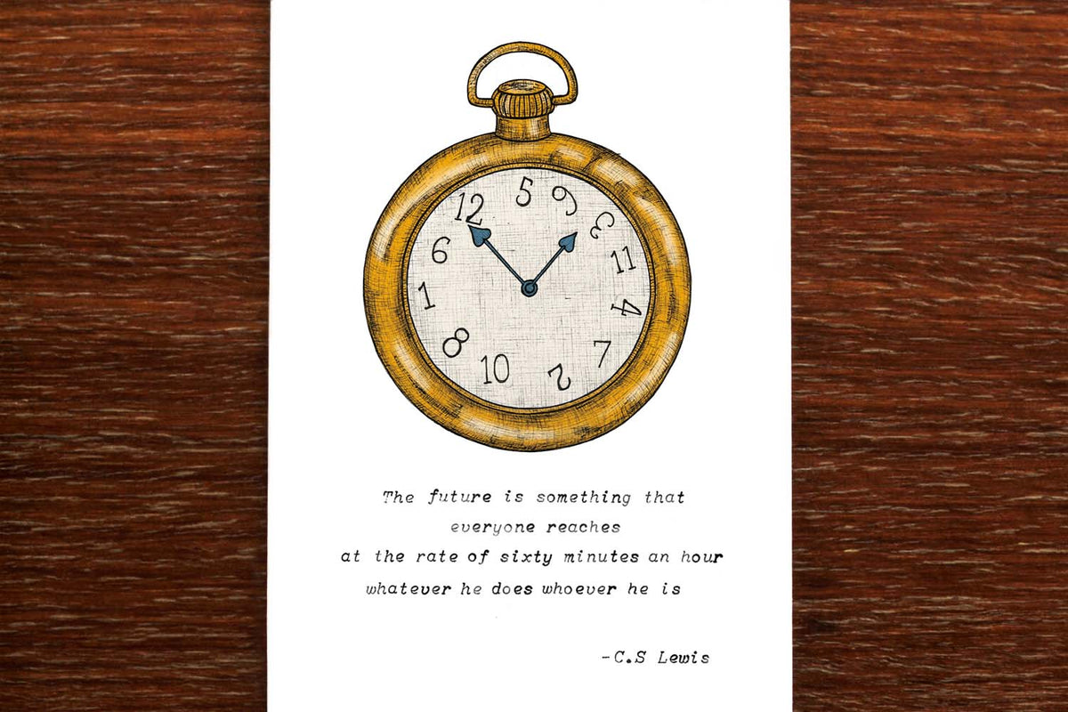 Pocket Watch - Greeting Card