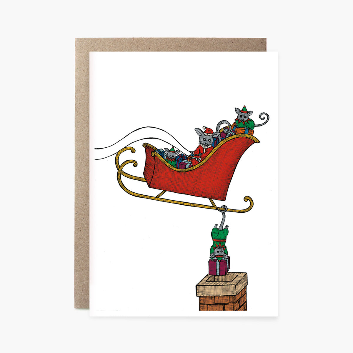 Possum Santa - Christmas Card