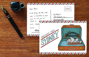 Sydney Suitcase - Australian Postcard