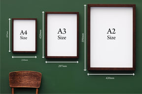 Large art print size guide
