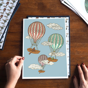 Rowboat Balloons - Children's Wall Art