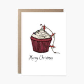 Santa Claus Cupcake  - Christmas Card