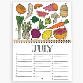 Seasonal Fruit & Veg - Kitchen Calendar