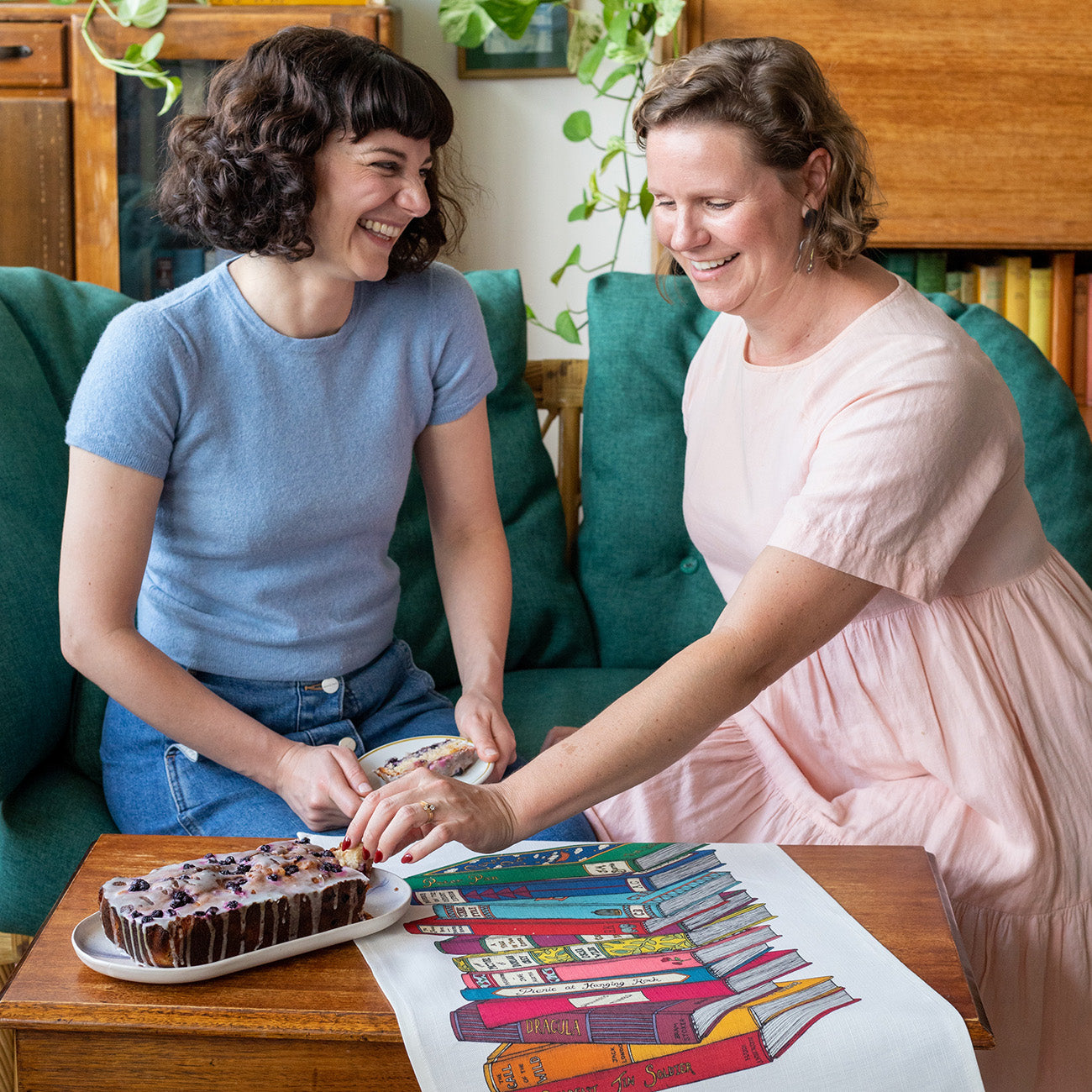 Second Edition Book Lovers - Art Tea Towel