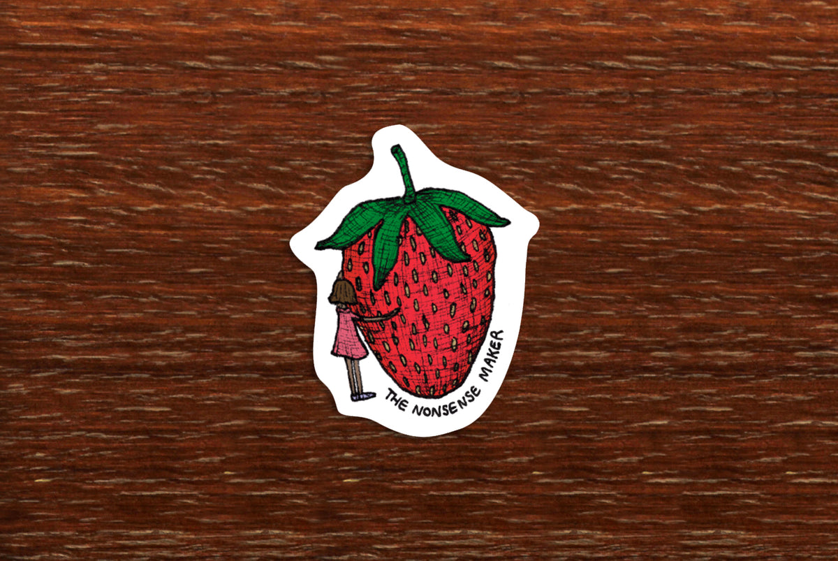 Strawberry Sticker - Vinyl Stickers