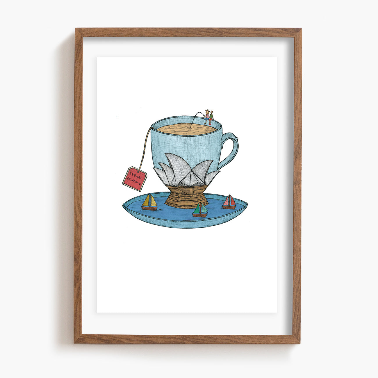 Sydney Teacup - Art Print