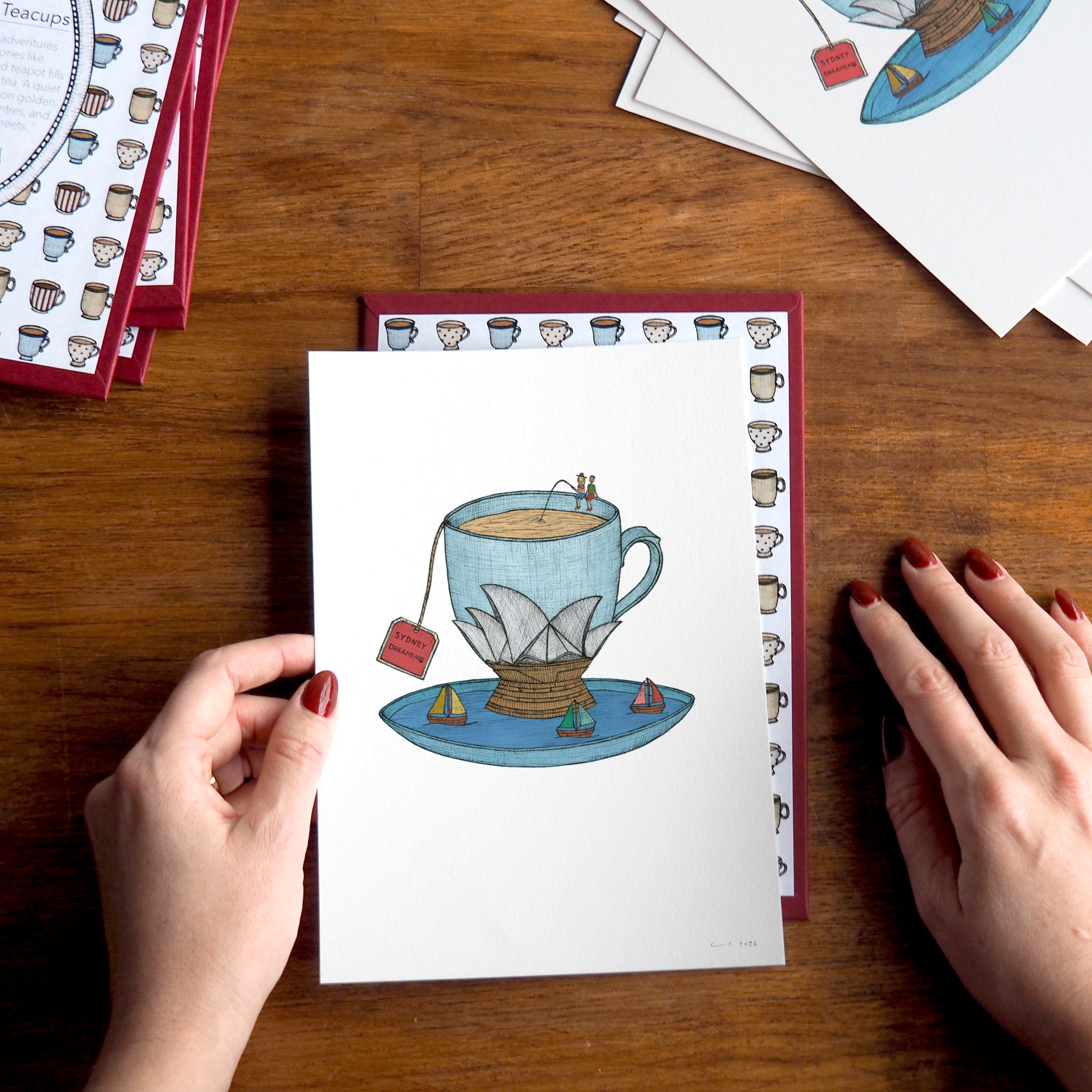 Sydney Teacup - Art Print