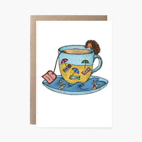 Teacup Aussie Beach - Australian Greeting Card