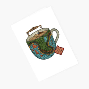 Great Ocean Road Teacup - Australian Greeting Card