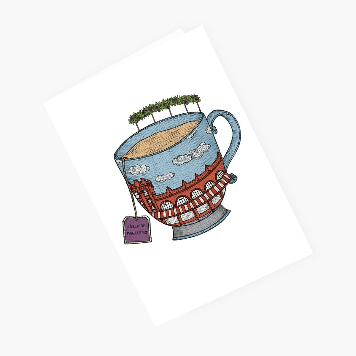 Adelaide Teacup - Australian Greeting Card