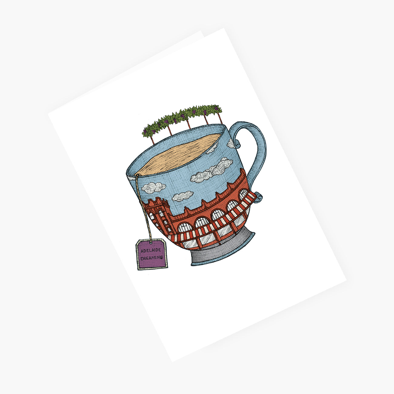 Adelaide Teacup - Australian Greeting Card