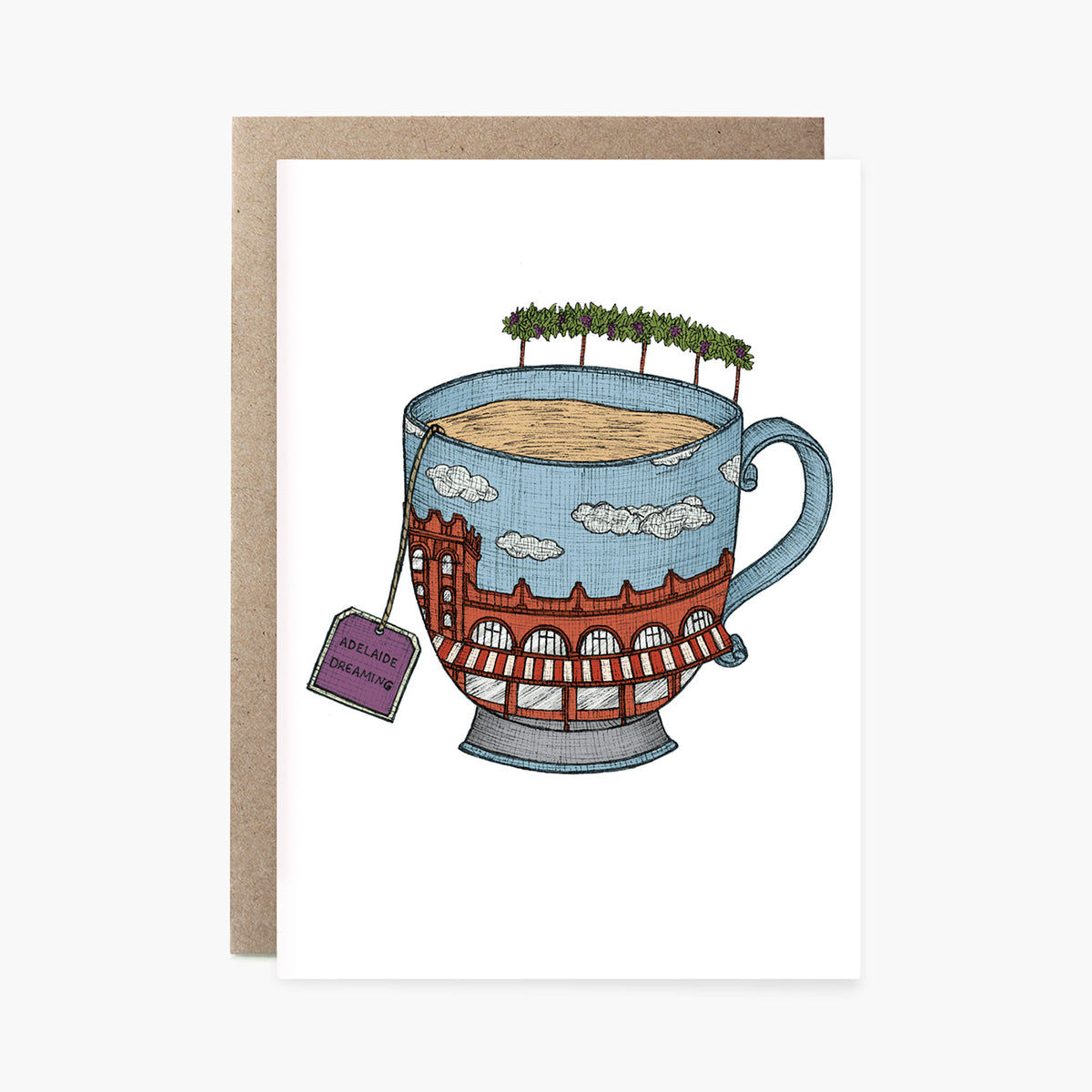 Adelaide Teacup - Australian Greeting Card