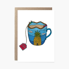 Queensland Teacup - Australian Greeting Card