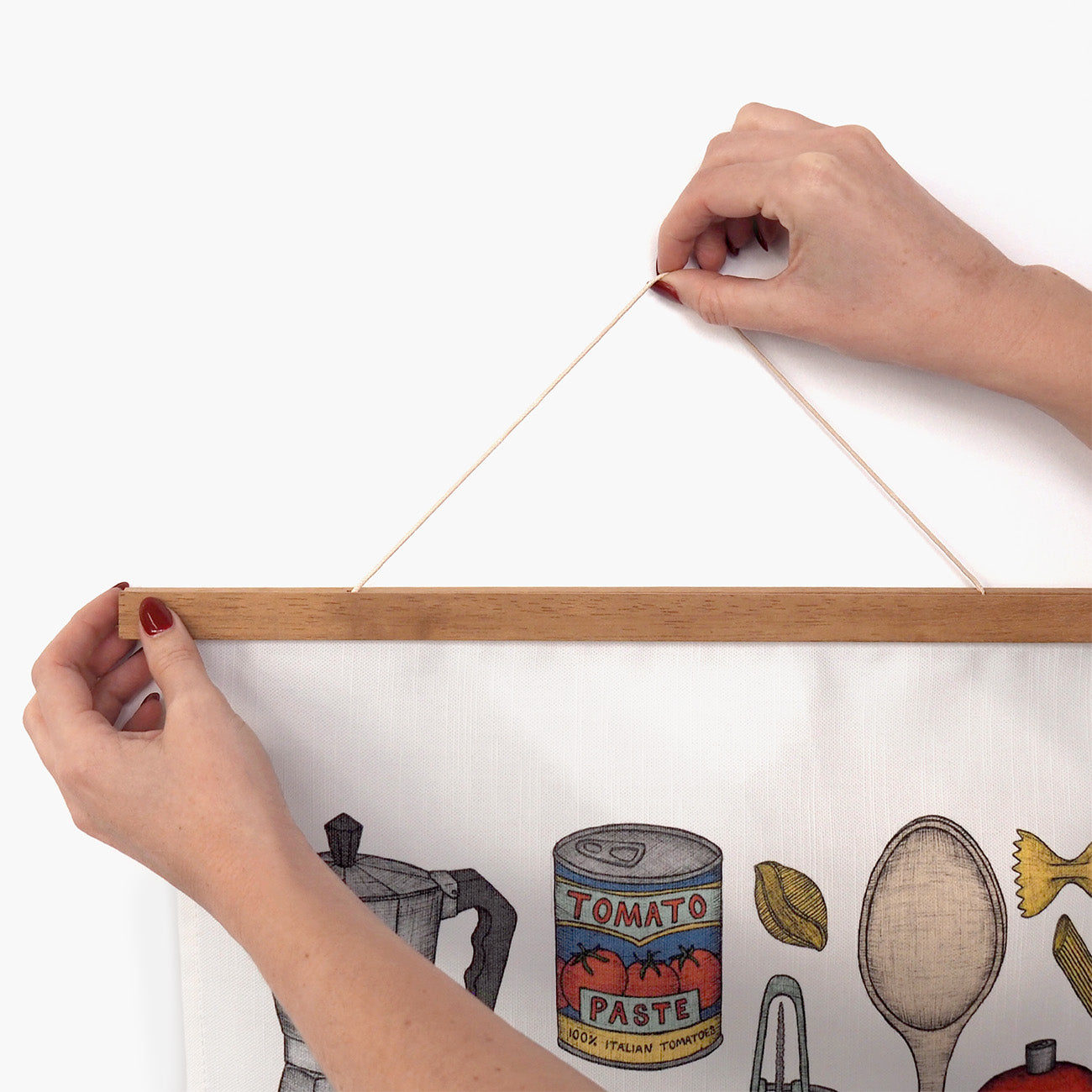 Tea Towel Frame - Natural Wood