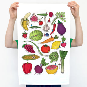 Fruit and Vegetable - Art Tea Towel