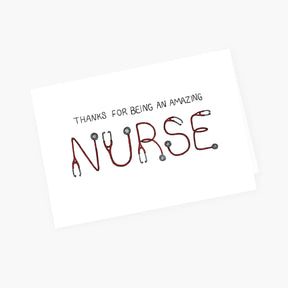 Card for a Nurse - Thank You Greeting Card