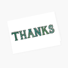 Thanks Patterns - Thank You Greeting Card