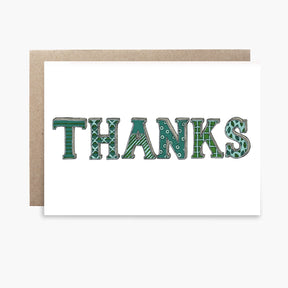 Thanks Patterns - Thank You Greeting Card