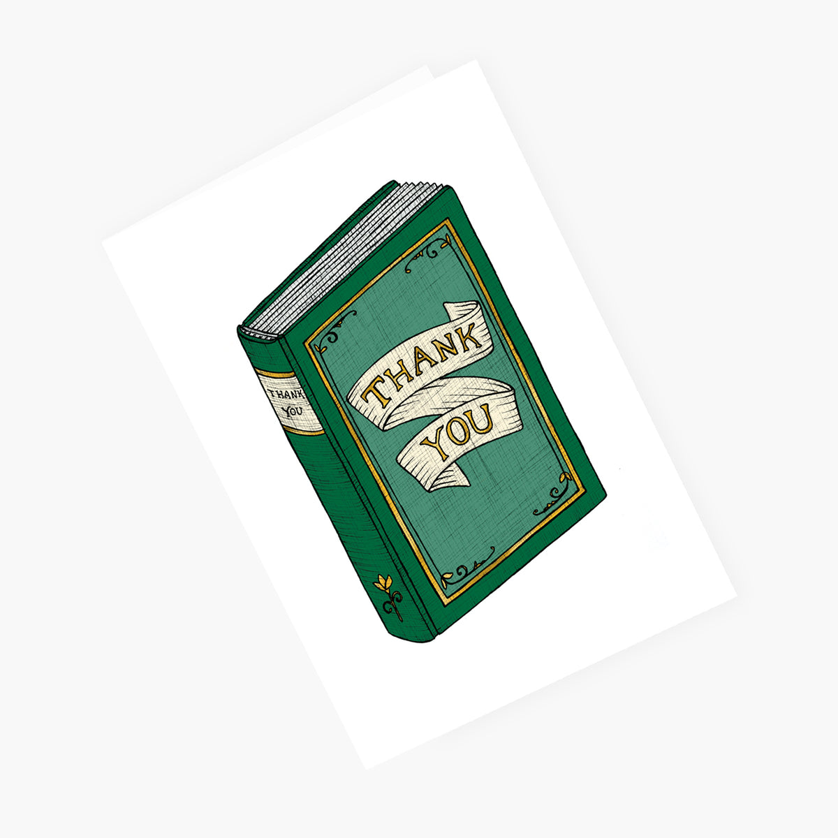 Thank you Book - Thank You Greeting Card