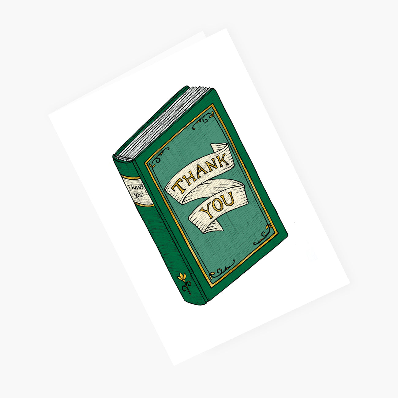 Thank you Book - Thank You Greeting Card
