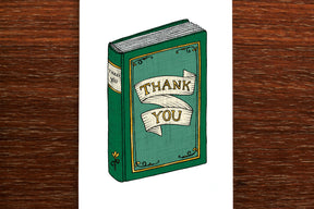 Thank you Book - Thank You Greeting Card