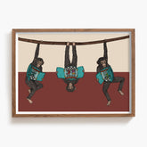 The Monkey's Puppet Show - Art Print