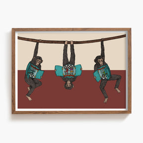 The Monkey's Puppet Show - Art Print