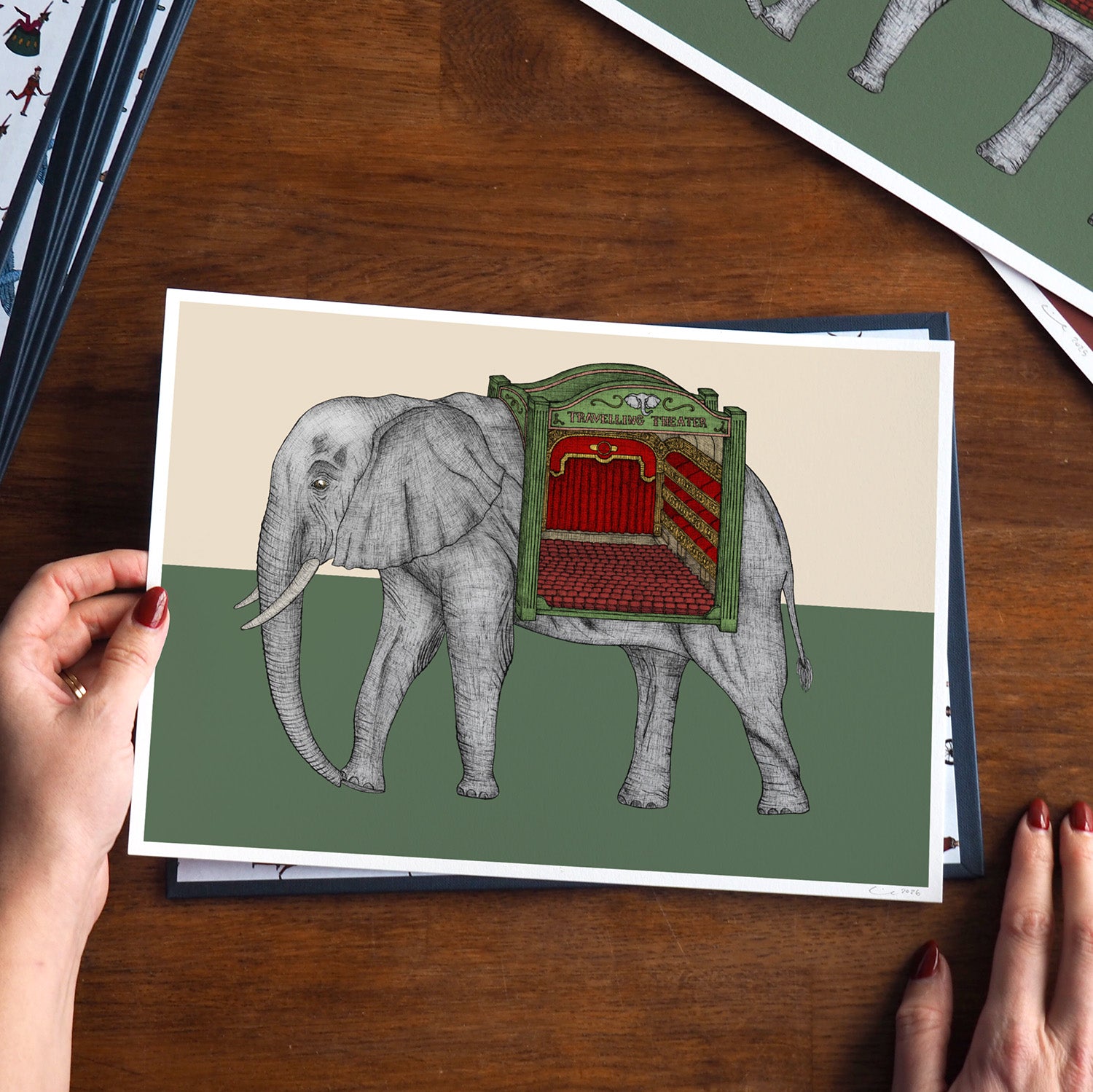 The Elephant Theatre - Art Print