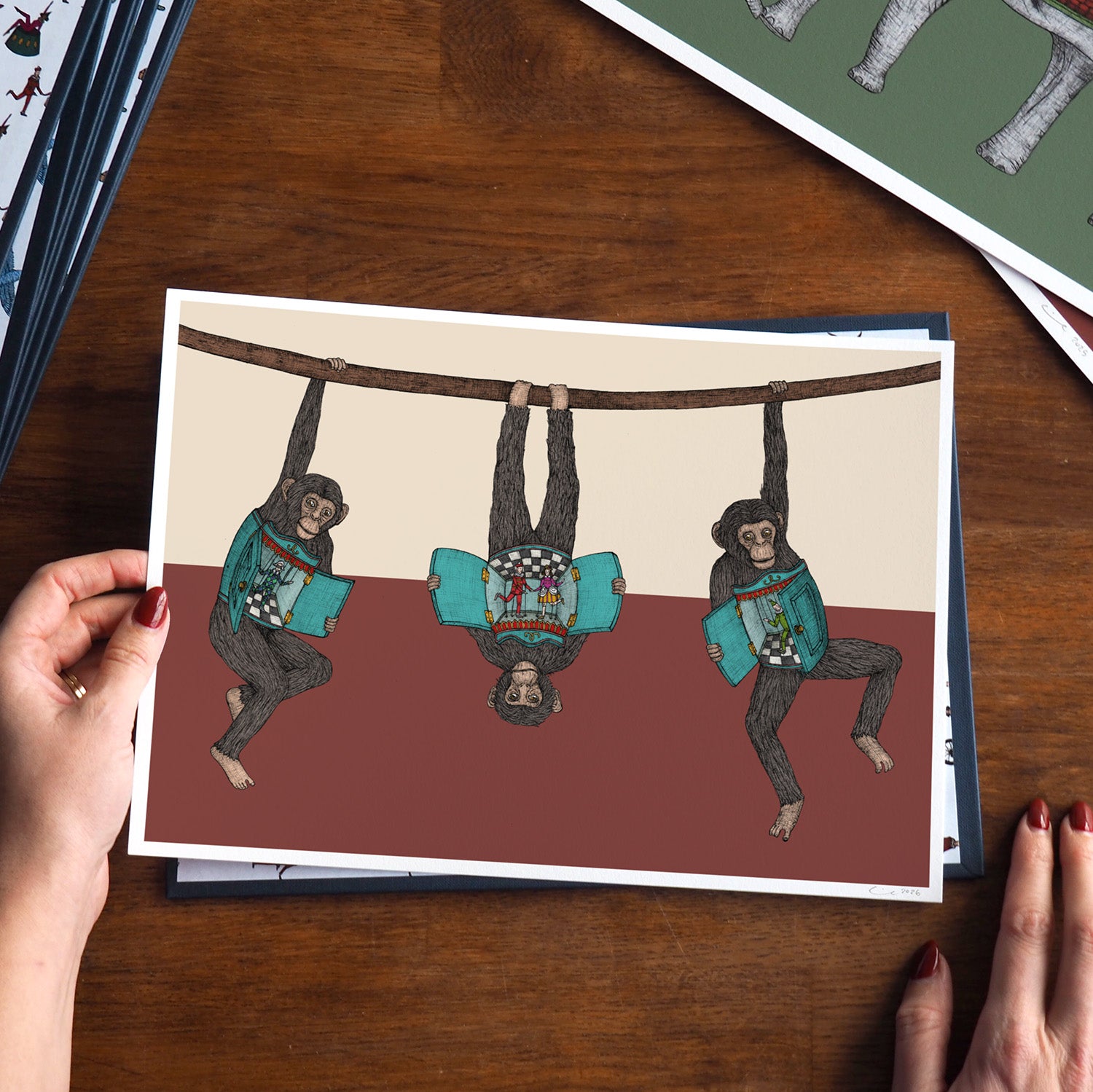 The Monkey's Puppet Show - Art Print