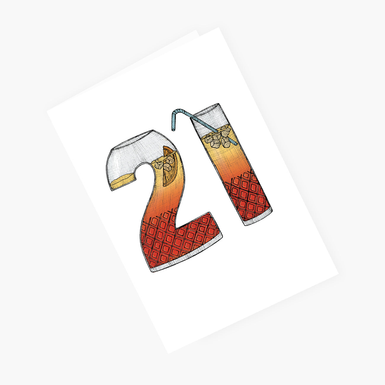 Twenty-First Cocktail - 21st Birthday Card