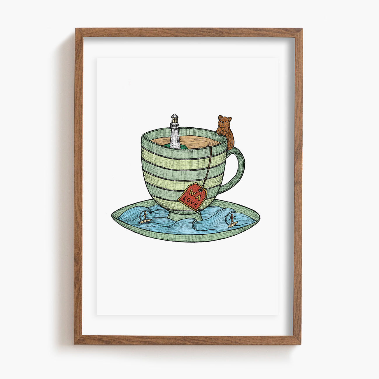 WA Teacup - Art Print