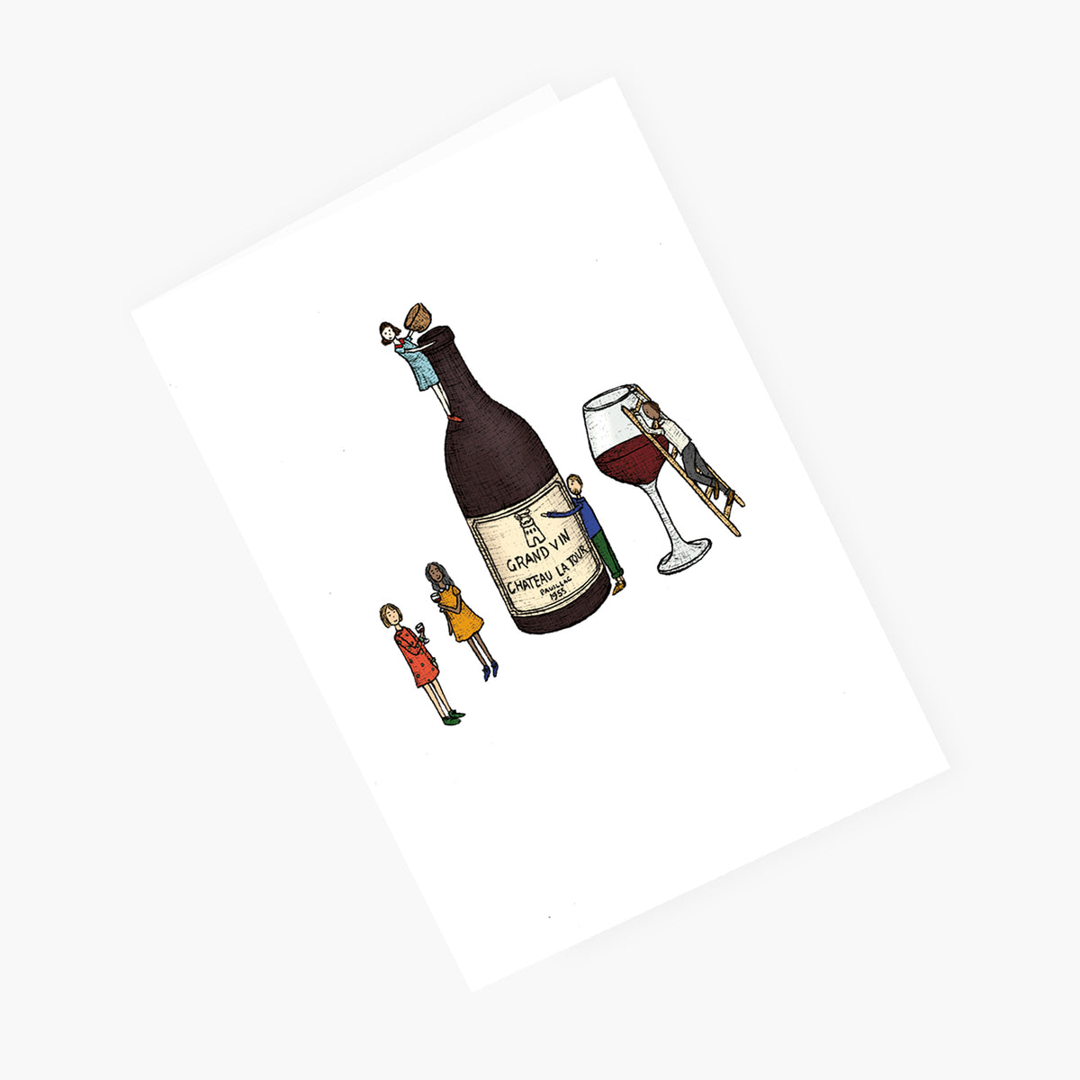 Wine Time - Greeting Card