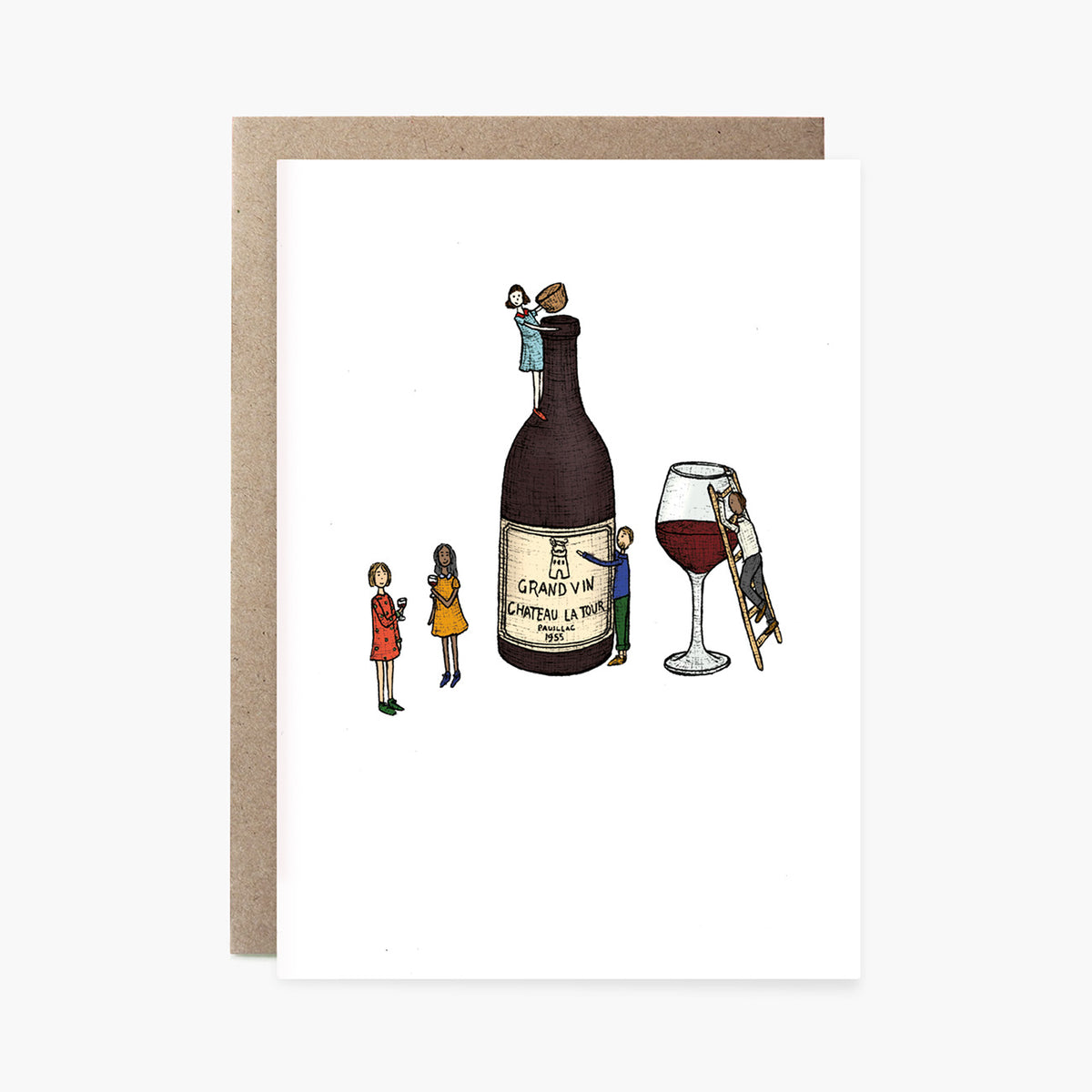 Wine Time - Greeting Card
