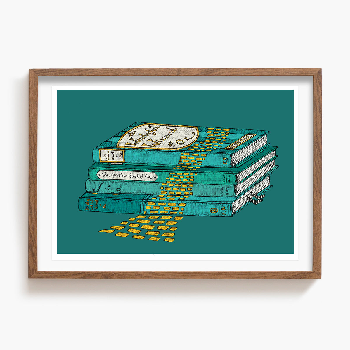 The Wizard of Oz - Book Art Print