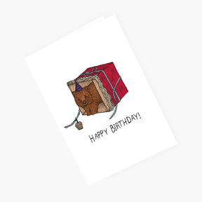 Wombat's Present - Australian Birthday Card