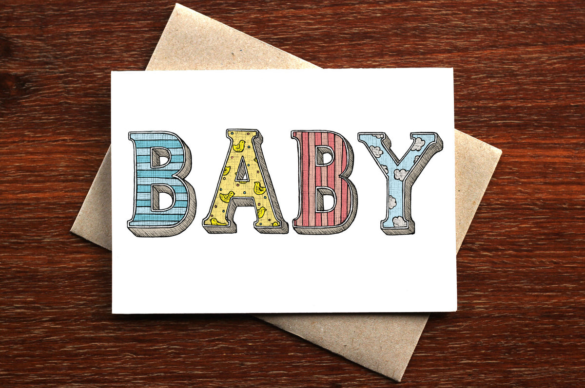 Baby Type - Card for Newbron
