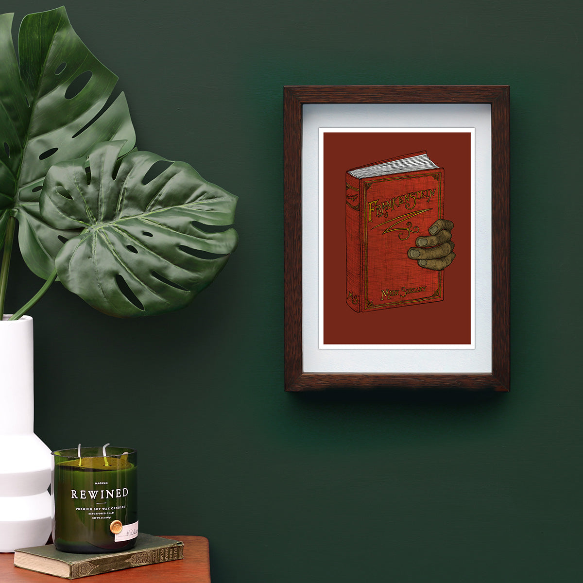 Frankenstein Artwork - Book Art Print